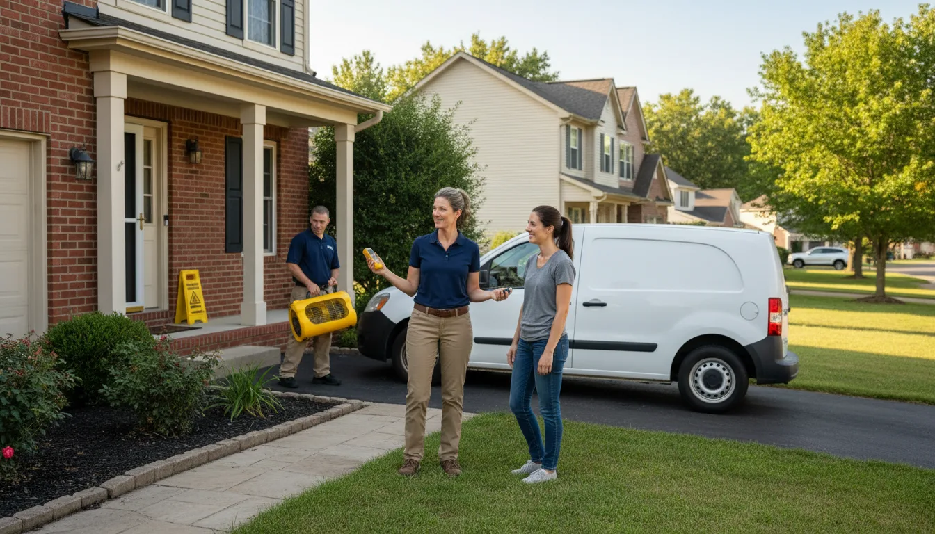 Water restoration image for Water Damage & Restoration Services in Farmville, VA